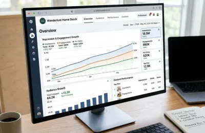 Pinterest analytics dashboard showing growth curves and strategy