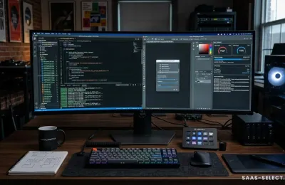 A split-screen workflow showing a local desktop mockup workspace and a cloud publishing dashboard for print-on-demand assets