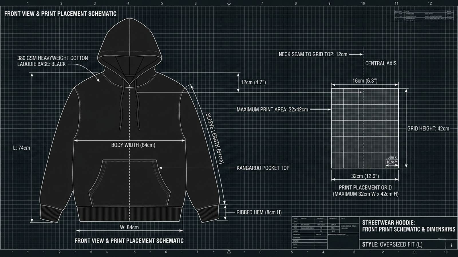 Printful Hoodie Print Area: Perfect Above-Pocket Placement