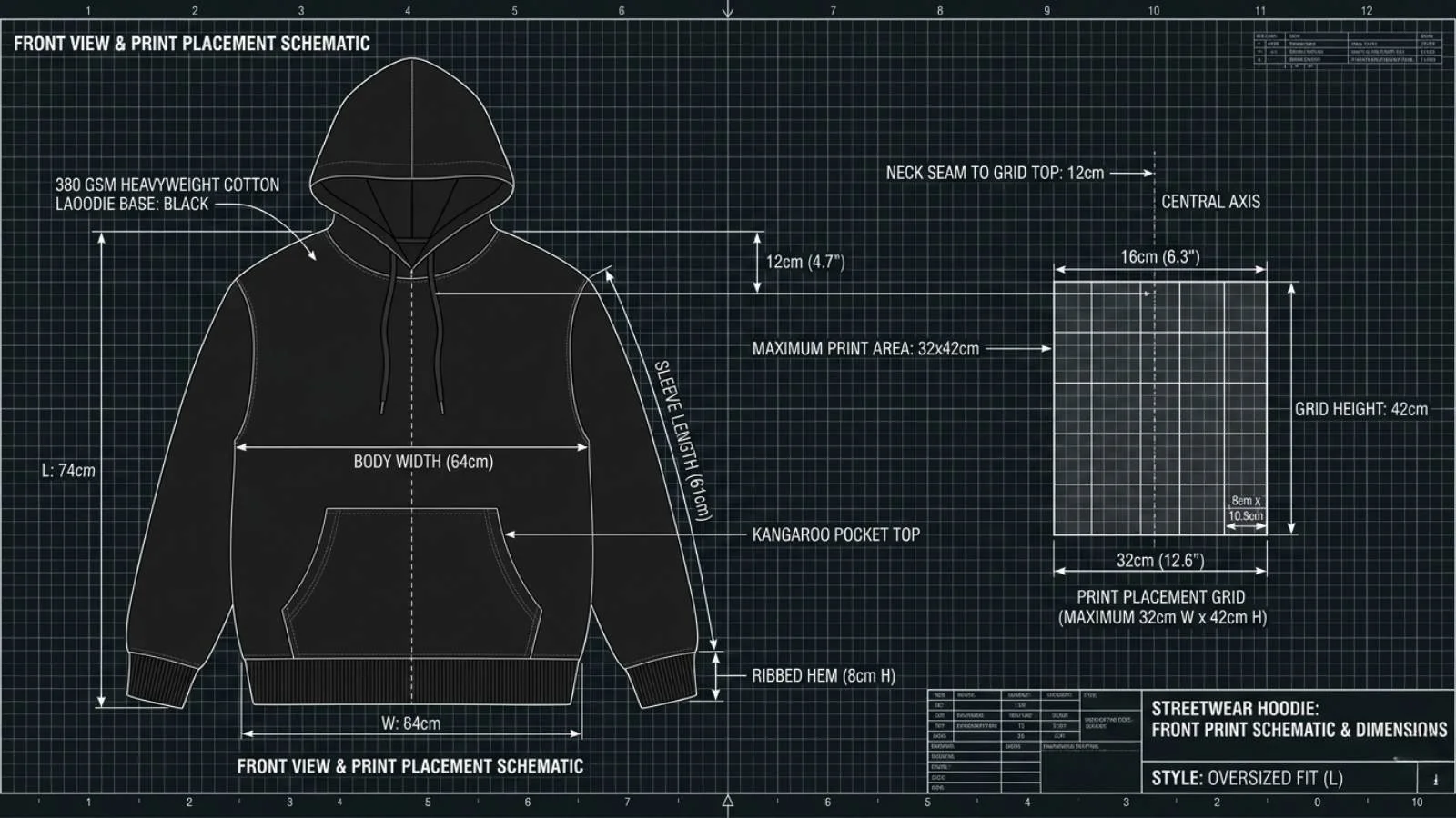 Printful Hoodie Print Area: Perfect Above-Pocket Placement